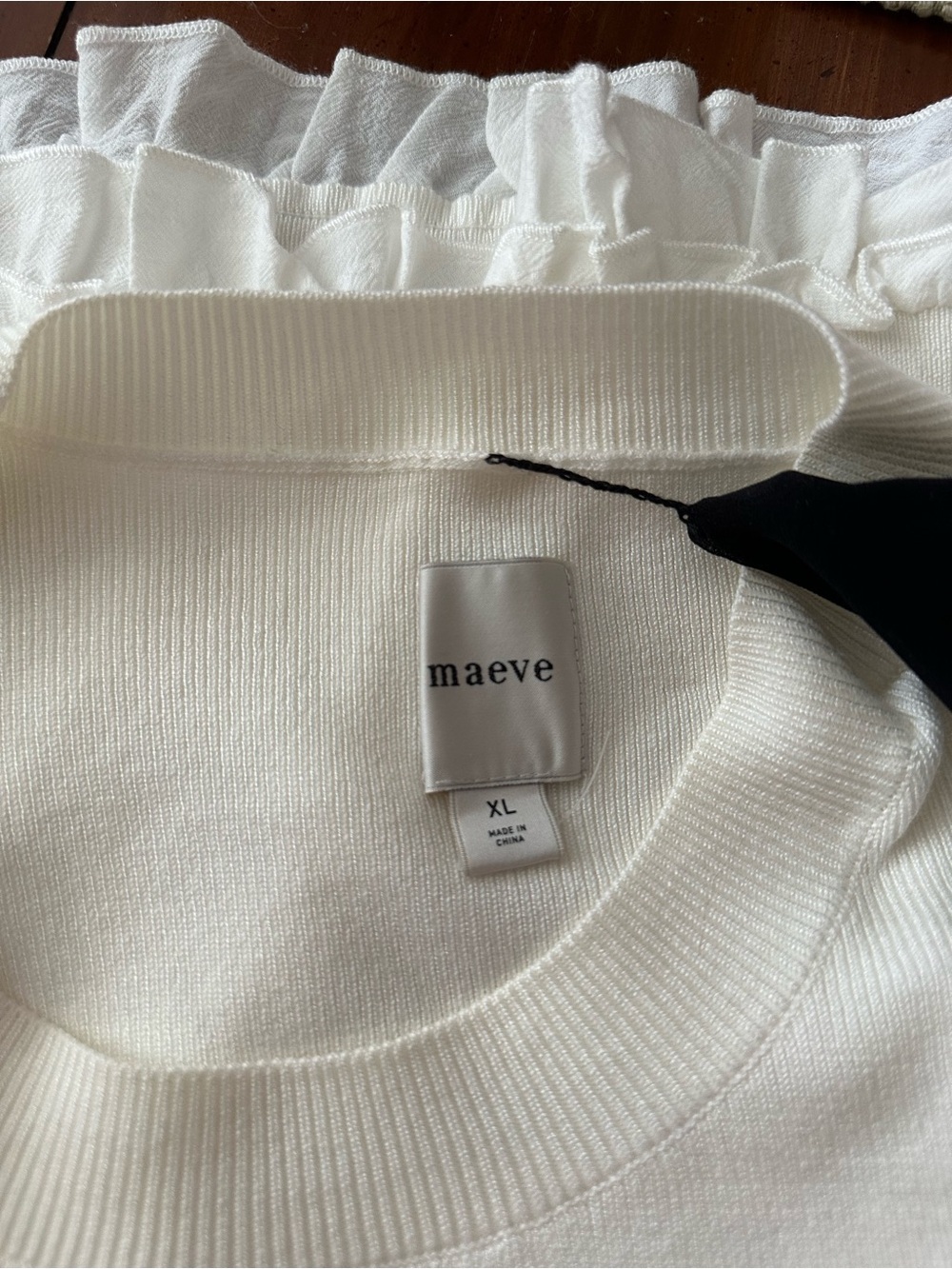 Maeve Short-Sleeve Bow Sweater size XL - Picture 7 of 8